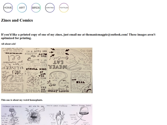 zines screenshot
