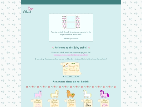 unicorn-friendship-center/stables/babies screenshot