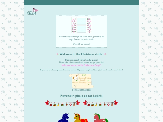 unicorn-friendship-center/stables/christmasponies screenshot