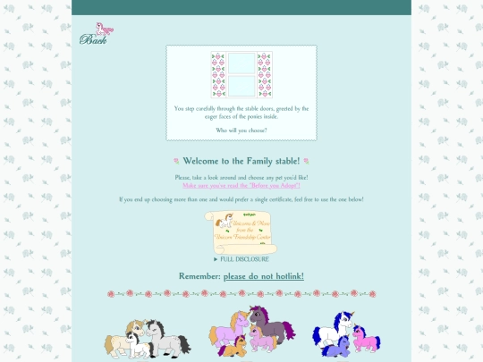 unicorn-friendship-center/stables/families screenshot