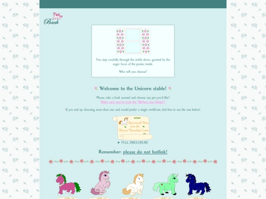 unicorn-friendship-center/stables/unicorns screenshot