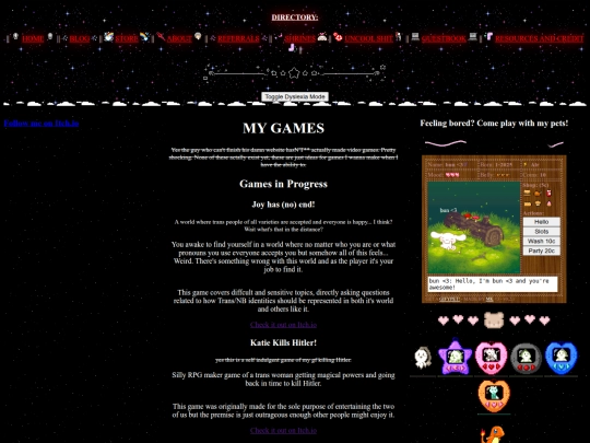 GAMES screenshot