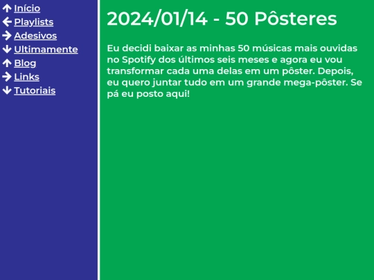 pages/ultimamente screenshot