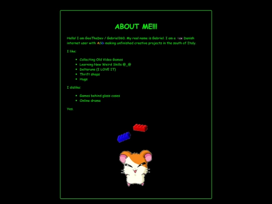 aboutme screenshot