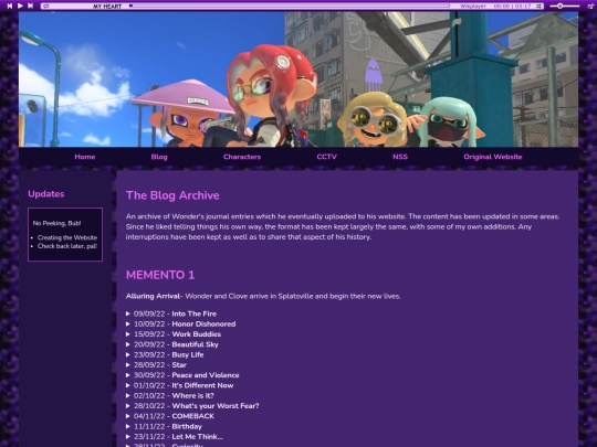 blogarchive screenshot