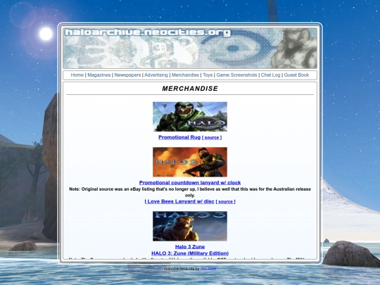 merchandise screenshot