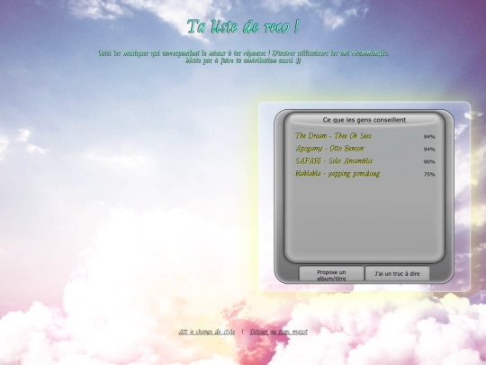 musik/questionnaire/resultats screenshot