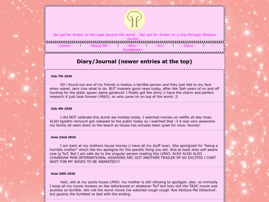 diary screenshot