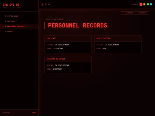 personnel screenshot