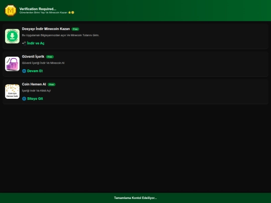 minecoin /humanverify screenshot