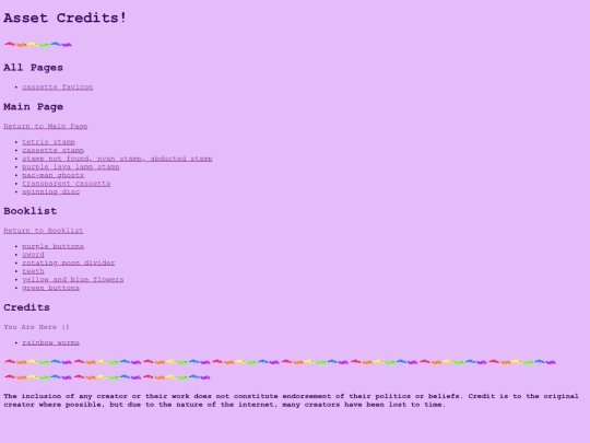 Credits screenshot