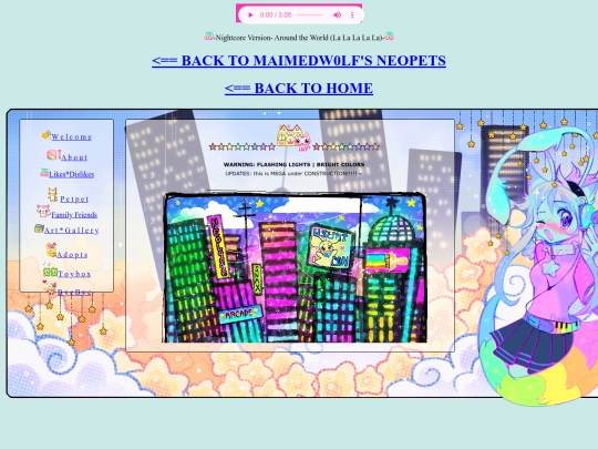 Neopets/Judalunipetpage screenshot