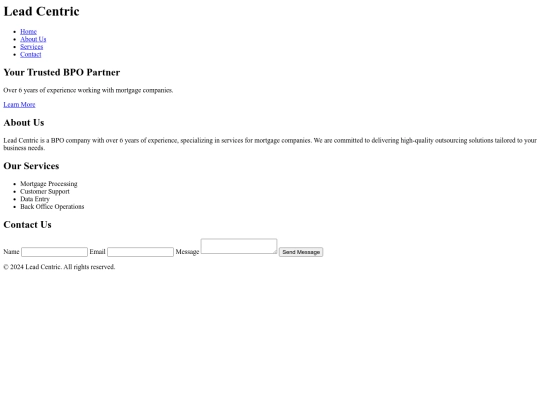 website screenshot