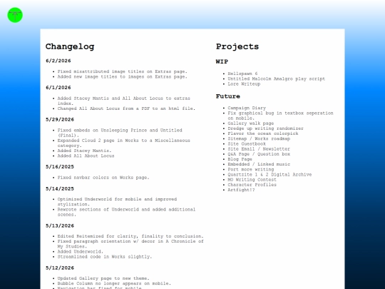 info/changelog screenshot