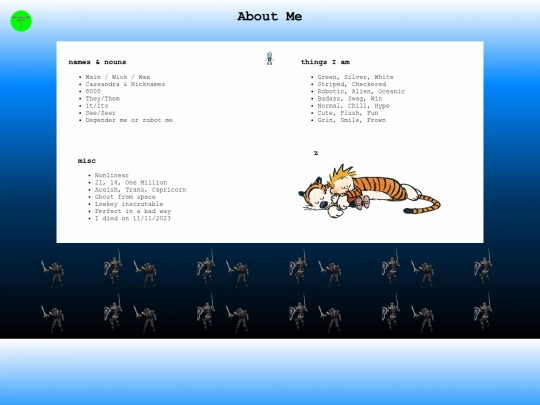 info/me screenshot