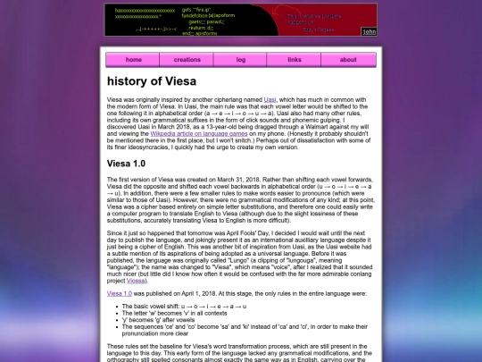 viesa/history screenshot