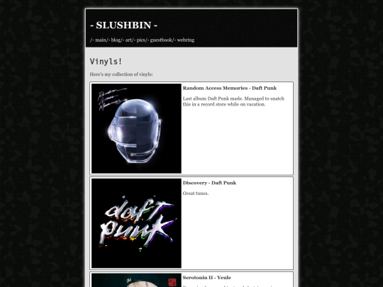 vinyl screenshot