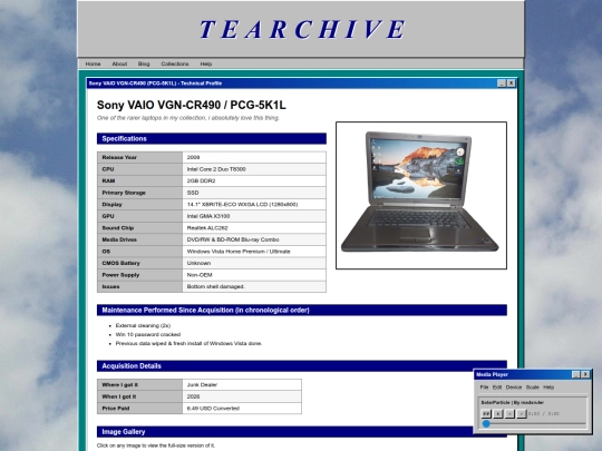 laptoppages/cr490 screenshot