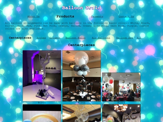 balloon-world/products screenshot