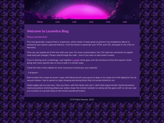 BLOG screenshot
