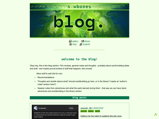 blog screenshot