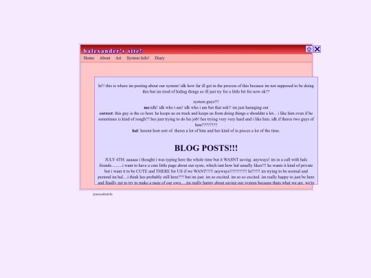 system screenshot