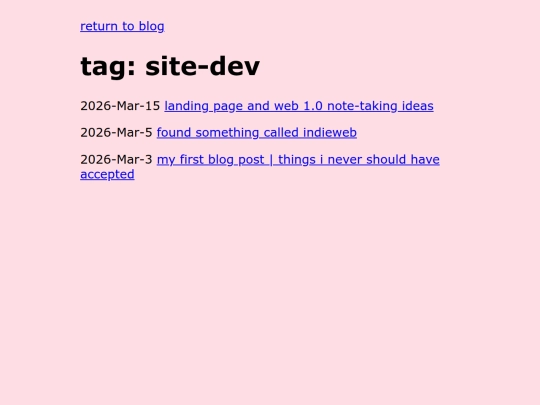 tags/site-dev screenshot