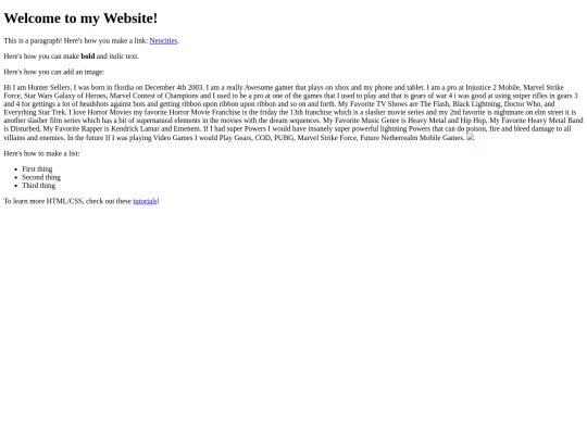 index screenshot