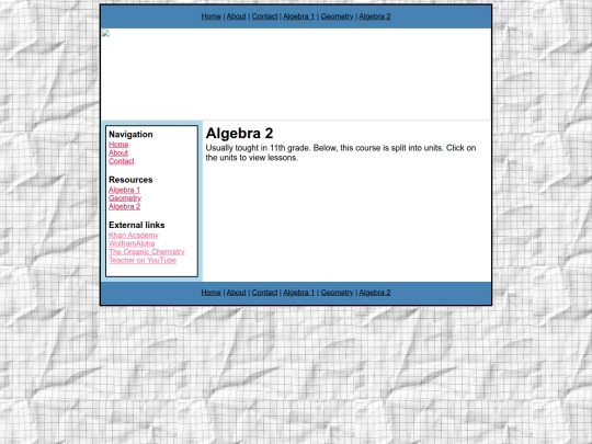 main/algebra2 screenshot