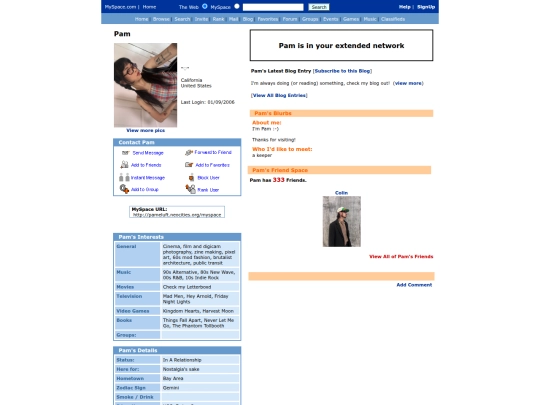 myspace screenshot