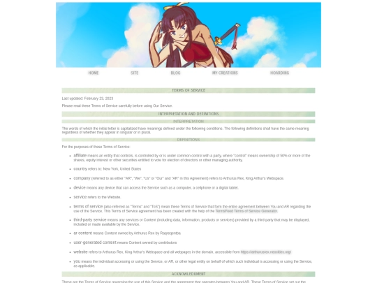 tos screenshot
