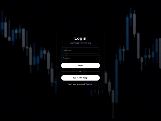 login screenshot