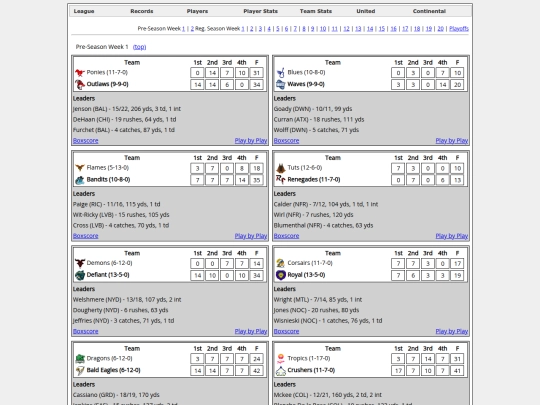 GameResults screenshot