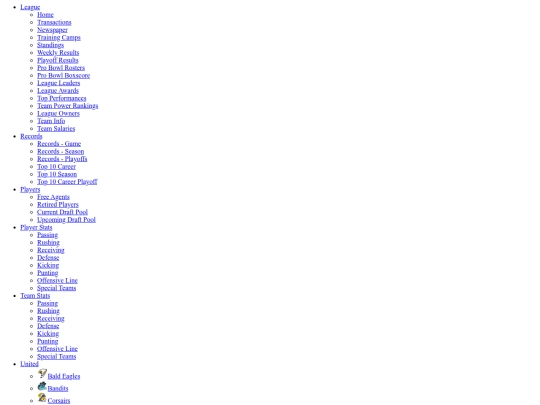 Menu screenshot