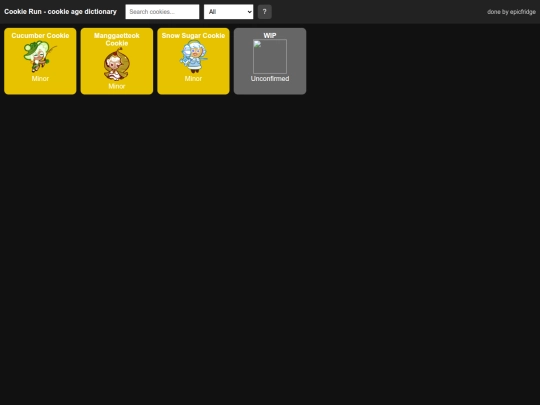 cookieages screenshot