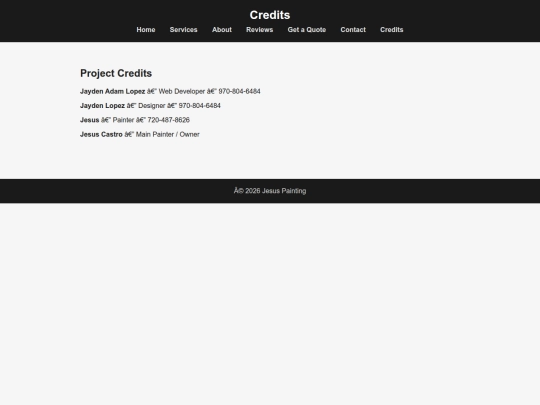 credits screenshot