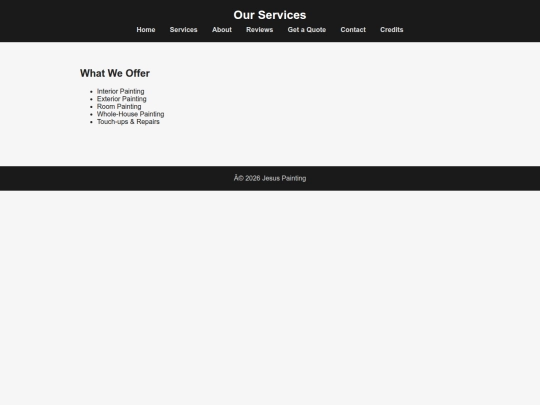 services screenshot