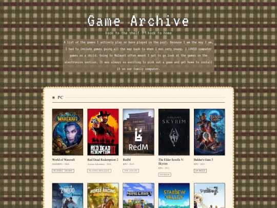 games screenshot