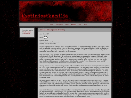 rambles/tiredstreaming screenshot