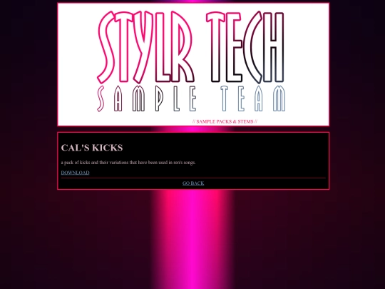 stylrsamples/samplepacks screenshot