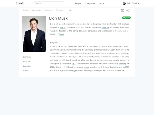 profile screenshot