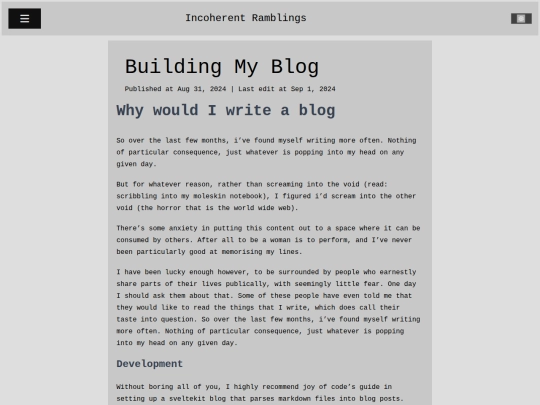 writing screenshot
