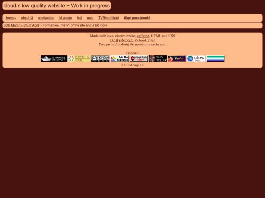 weeknotes screenshot