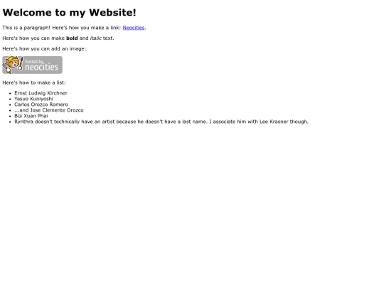 artists screenshot