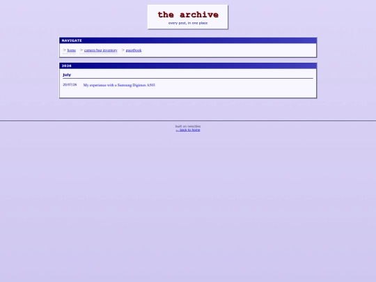 archive screenshot