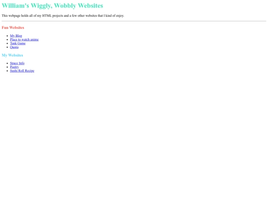 links screenshot