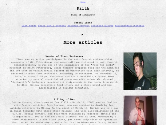 html/filth screenshot