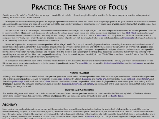 mta/book-of-magick/focus-and-arts/practice screenshot