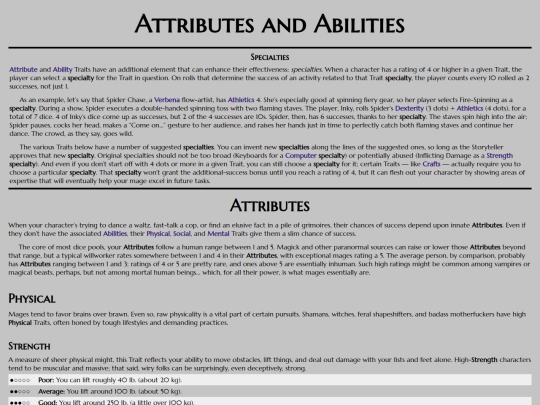 mta/character-creation/attributes-abilities screenshot