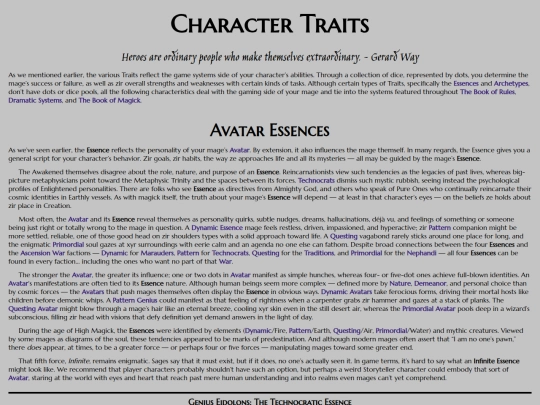mta/character-creation/character-traits screenshot